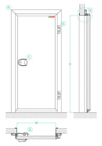 IDH60 Cold room door datasheet